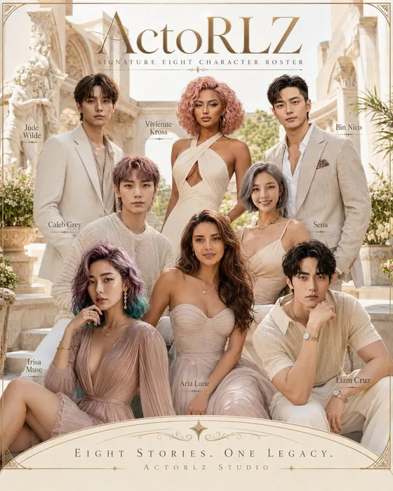 ActoRLZ Studio — the eight-actor roster